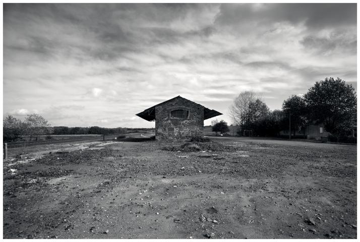 Vista xeral da estación vella de ferrocarril de Vedra-Ribadulla.