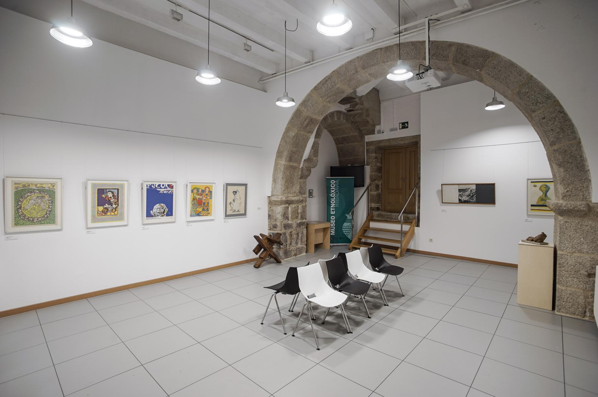 Vista da sala de exposicións temporais